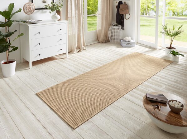 BT Carpet, Běhoun Nature 104271 Beige – na ven i na doma, 80x250, béžová, chodba / předsíň