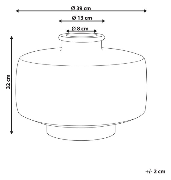 Váza na květiny DEKSATI Keramika 32 cm Béžová