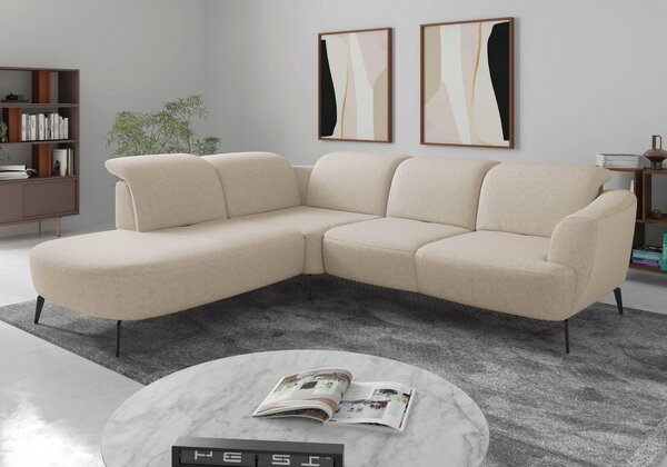 ROHOVÁ SEDAČKA, textil, krémová Sit & More - Sedací soupravy, Online Only