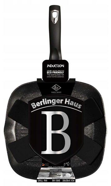 Grilovací pánev Berlinger Haus Black Silver 28 cm granitová
