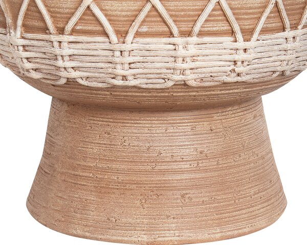 Váza na květiny ALMIROS Keramika 51 cm Světle hnědá