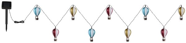 Globo 36139-9 - LED Solární řetěz 9xLED/0,06W/3V 390 cm IP44