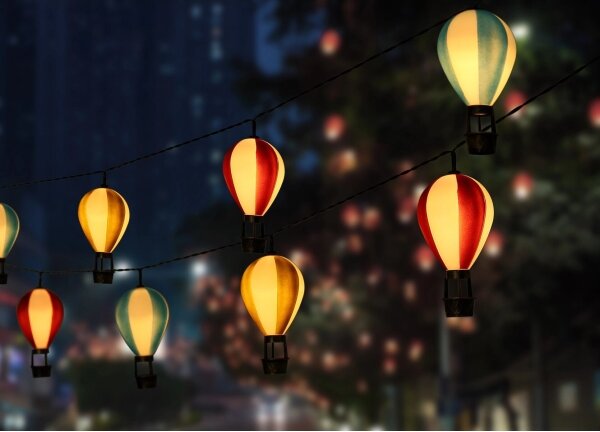 Globo 36139-9 - LED Solární řetěz 9xLED/0,06W/3V 390 cm IP44