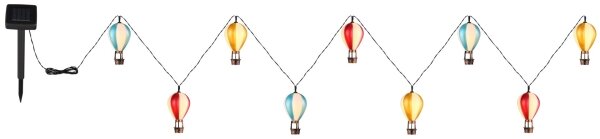 Globo 36139-9 - LED Solární řetěz 9xLED/0,06W/3V 390 cm IP44
