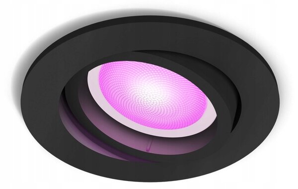 Stropní bodové svítidlo kulatý Philips Hue černé