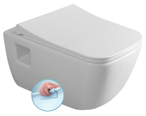 Bruckner - Závěsné WC Rimless WALTER keramika/bílá