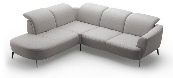 ROHOVÁ SEDAČKA, textil, světle šedá Sit & More - Sedací soupravy, Online Only