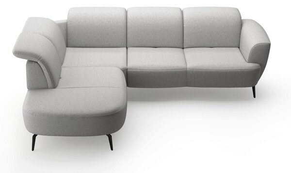 ROHOVÁ SEDAČKA, textil, světle šedá Sit & More - Sedací soupravy, Online Only