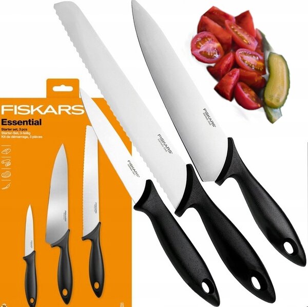 Fiskars Essential Kuchařská sada nožů 1065583