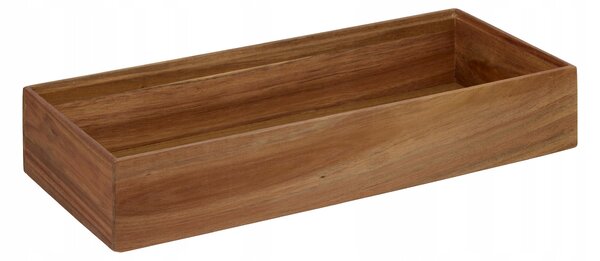 DŘEVĚNÝ KUCHYŇSKÝ ORGANIZÉR 15X38X7 CM Z AKÁCIOVÉHO DŘEVA A MDF E1