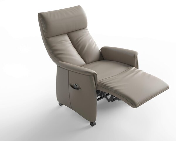 RELAXAČNÍ KŘESLO, kůže, šedá Sit & More - Online Only křesla & taburety, Online Only
