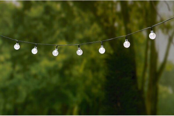 Grundig - LED Solární řetěz 50xLED/8 funkcí 6,9m teplá bílá 600 mAh