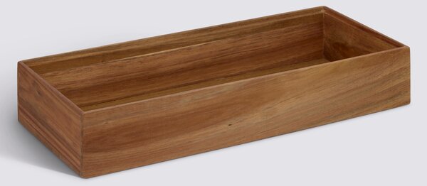 DŘEVĚNÝ KUCHYŇSKÝ ORGANIZÉR 15X38X7 CM Z AKÁCIOVÉHO DŘEVA A MDF E1