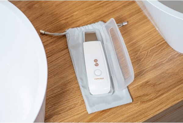 Concept PO2030 - Kosmetická ultrazvuková špachtle PERFECT SKIN 2,5W/5V USB bílá