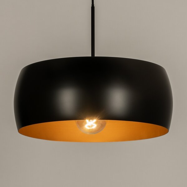 Závěsné svítidlo nad stůl Bond Black and Gold (LMD)
