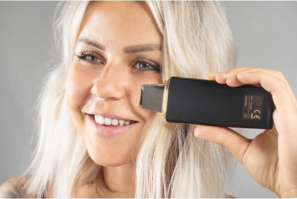 Concept PO2060 - Kosmetická ultrazvuková špachtle PERFECT SKIN 3,5W/5V USB černá