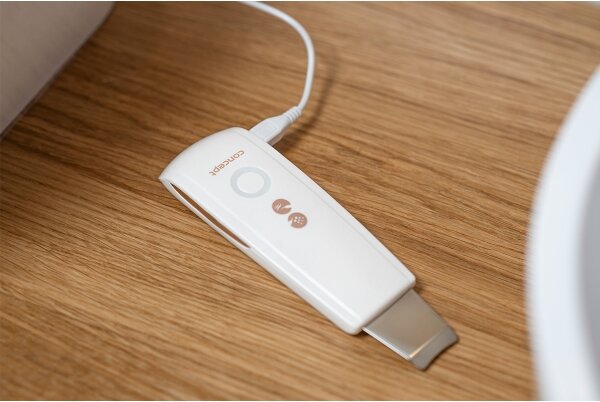 Concept PO2030 - Kosmetická ultrazvuková špachtle PERFECT SKIN 2,5W/5V USB bílá