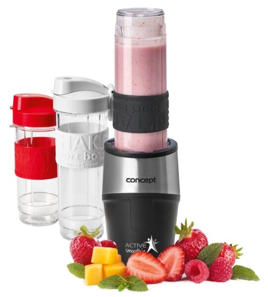 Concept SM3385 - Smoothie mixér s příslušenstvím ACTIVE SMOOTHIE 500W/230V černá