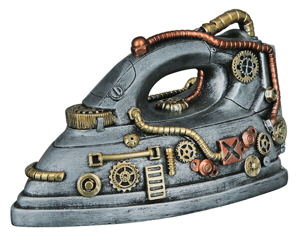 Zarážka na knihy Steampunk Žehlička SET/2ks VÝPRODEJ