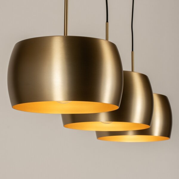 Závěsné designové svítidlo nad stůl Kitee III Gold (LMD)
