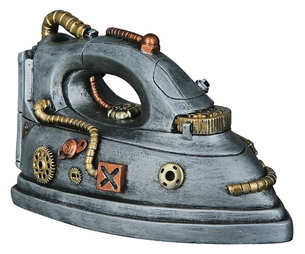 Zarážka na knihy Steampunk Žehlička SET/2ks VÝPRODEJ