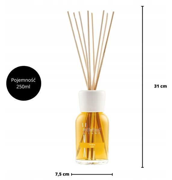 RIVIERA Vonné tyčinky 250ml MILLEFIORI MILANO