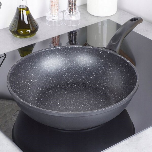 Wok GRANITOVÝ hluboká pánev na smažení a dušení ORION GRANDE 30 cm