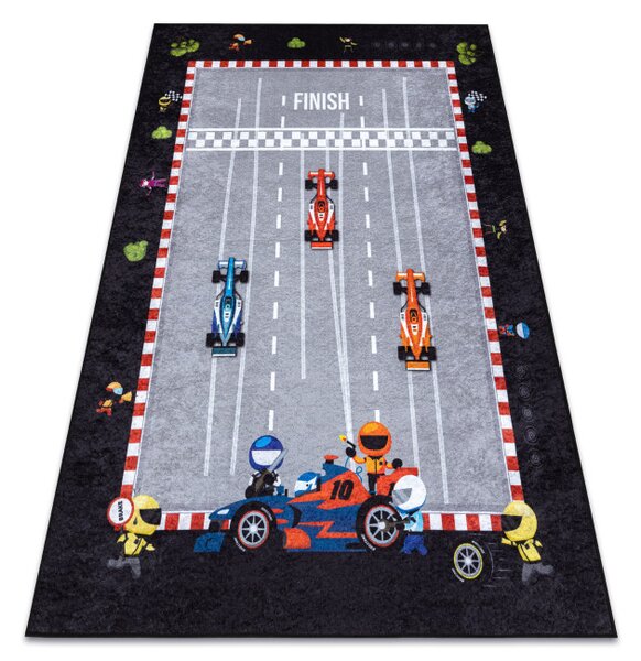 Dětský koberec JUNIOR 52108.801 závodník / Formule 1, šedý