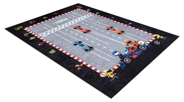 Dětský koberec JUNIOR 52108.801 závodník / Formule 1, šedý