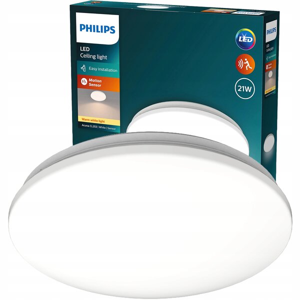 Kulatý Stropní Svítidlo Philips 34,5 x 34,5 cm bílé