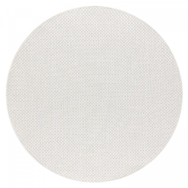Hans Home | Kusový koberec Timo 6272 White kruh – na ven i na doma - 120x120 (průměr) kruh