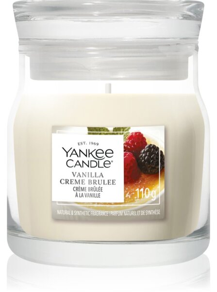 Yankee Candle Vanilla Crème Brûlée vonná svíčka Signature 110 g