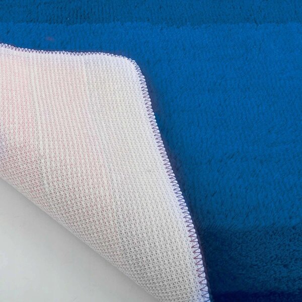Spirella koupelnová WC předložka BALANCE, modrá, polyester, 55 x 55 cm