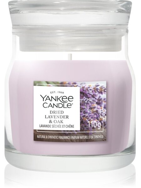 Yankee Candle Dried Lavender & Oak vonná svíčka Signature 110 g