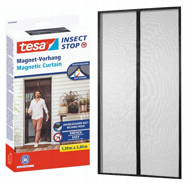 Tesa Moskytiéra dveřní závěs magnetická XL - 120 x 240 cm