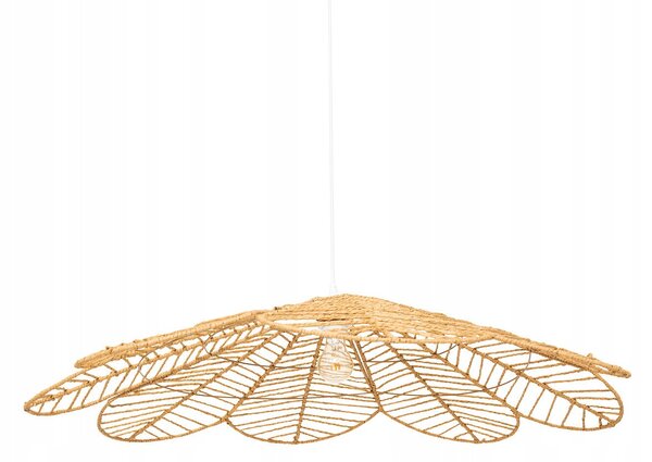 Závěsné svítidlo Atmosphera béžové boho květina 98 cm E27 1-bodové