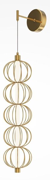 Maytoni Nástěnné LED svítidlo GOLDEN CAGE, 17W, v. 218,8 cm, CRI80
