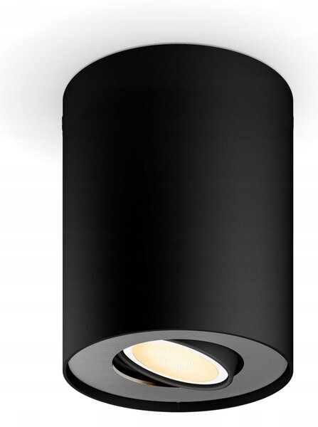 Stropní LED svítidlo přisazené Spot Pillar Černé 4.2W CCT PHILIPS HUE