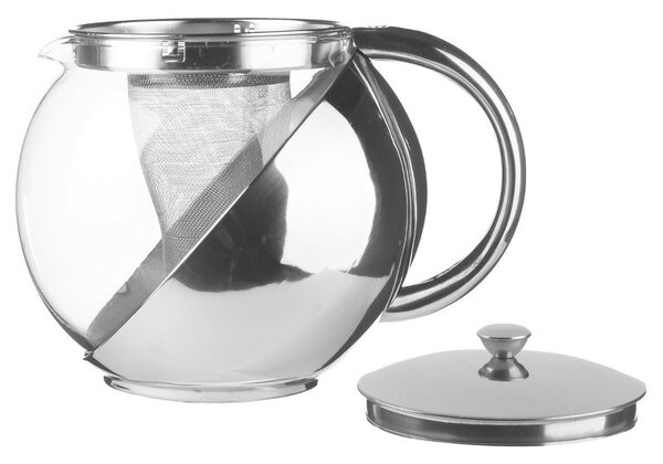 KONVICE NA ČAJ S LOUHOVAČEM 1100ML SKLENĚNÁ NEREZOVÁ OCEL