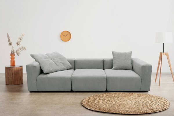 DÍL POHOVKY, textil, světle šedá MID.YOU - Pohovky, Online Only