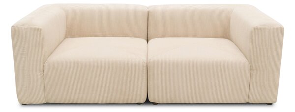 DVOUMÍSTNÁ POHOVKA, textil, krémová MID.YOU - Pohovky, Online Only