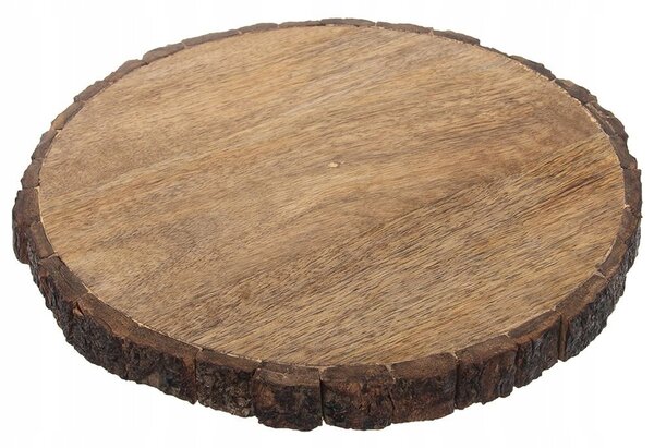 Dřevěný tác dekorativní podložka kruh dřevěný plát 30 cm