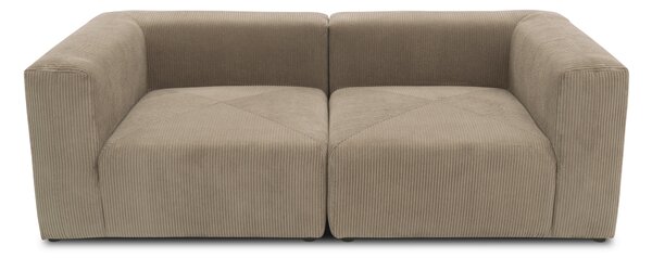 DVOUMÍSTNÁ POHOVKA, textil, jílová barva MID.YOU - Pohovky, Online Only