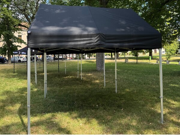 Nůžkový párty stan 3x3 m TENTino BH GABLED Barva opláštění (Zvolte variantu): 1A - BÍLÁ
