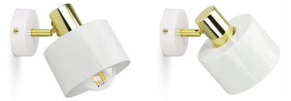 Nástěnné svítidlo Luxolar bílé, žluté E27 60 W