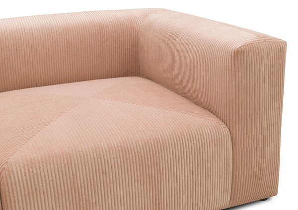 DVOUMÍSTNÁ POHOVKA, textil, růžová, barva růžového zlata MID.YOU - Pohovky, Online Only