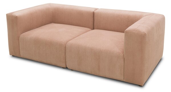 DVOUMÍSTNÁ POHOVKA, textil, růžová, barva růžového zlata MID.YOU - Pohovky, Online Only