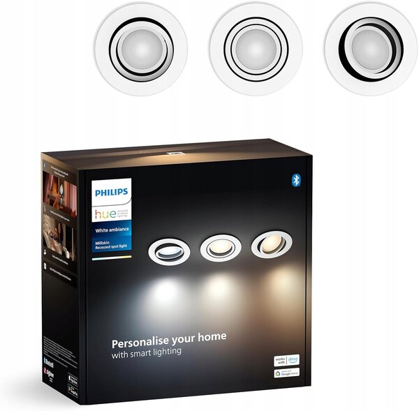 Bodová světla kulatý Philips Hue bílá