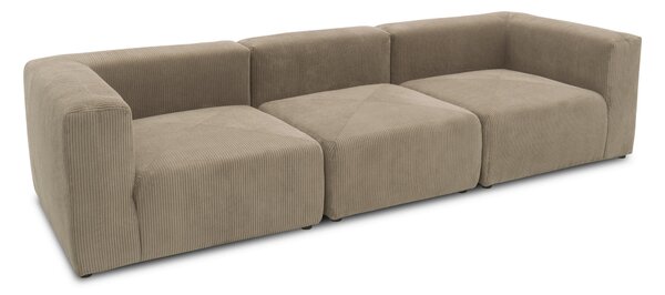 TŘÍMÍSTNÁ POHOVKA, textil, jílová barva MID.YOU - Pohovky, Online Only