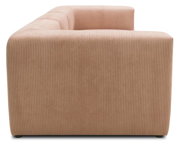 TŘÍMÍSTNÁ POHOVKA, textil, růžová, barva růžového zlata MID.YOU - Pohovky, Online Only